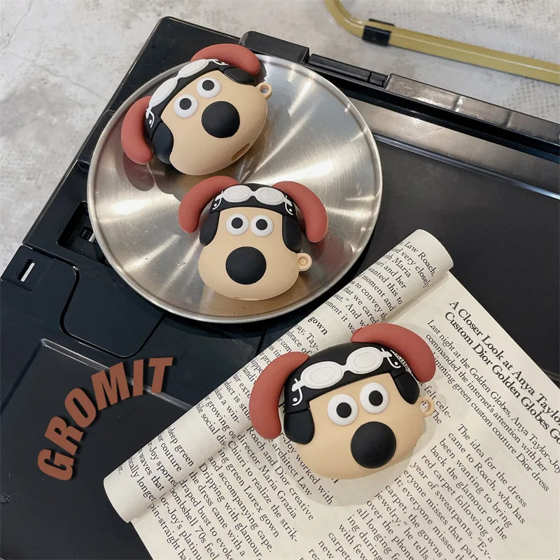 Wallace & Gromit Dog  Airpods Cover - Premium Silicone Case (Limited Edition)