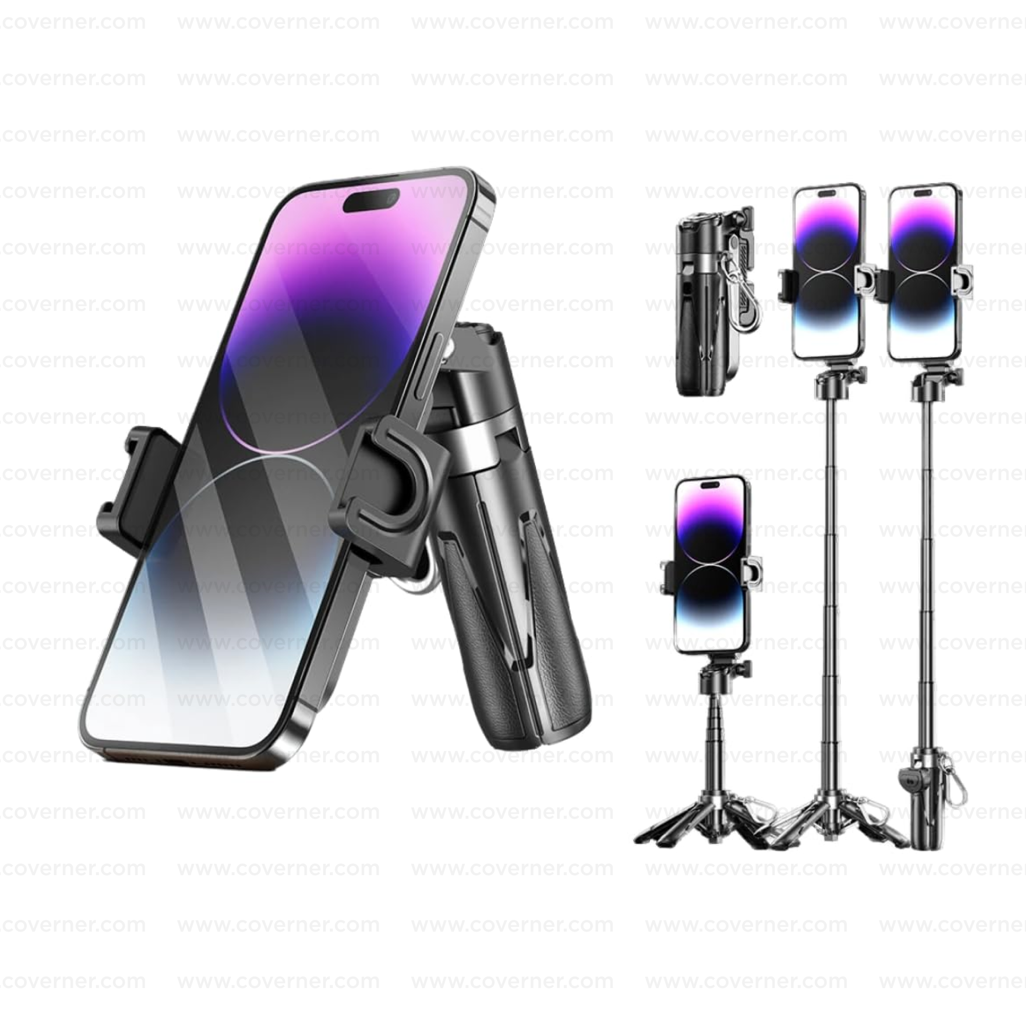 Hybrid Flex - Neo – 4-in-1 MagSafe Tripod, Selfie Stick, Wireless Grip & Camera Handle by Coverner India
