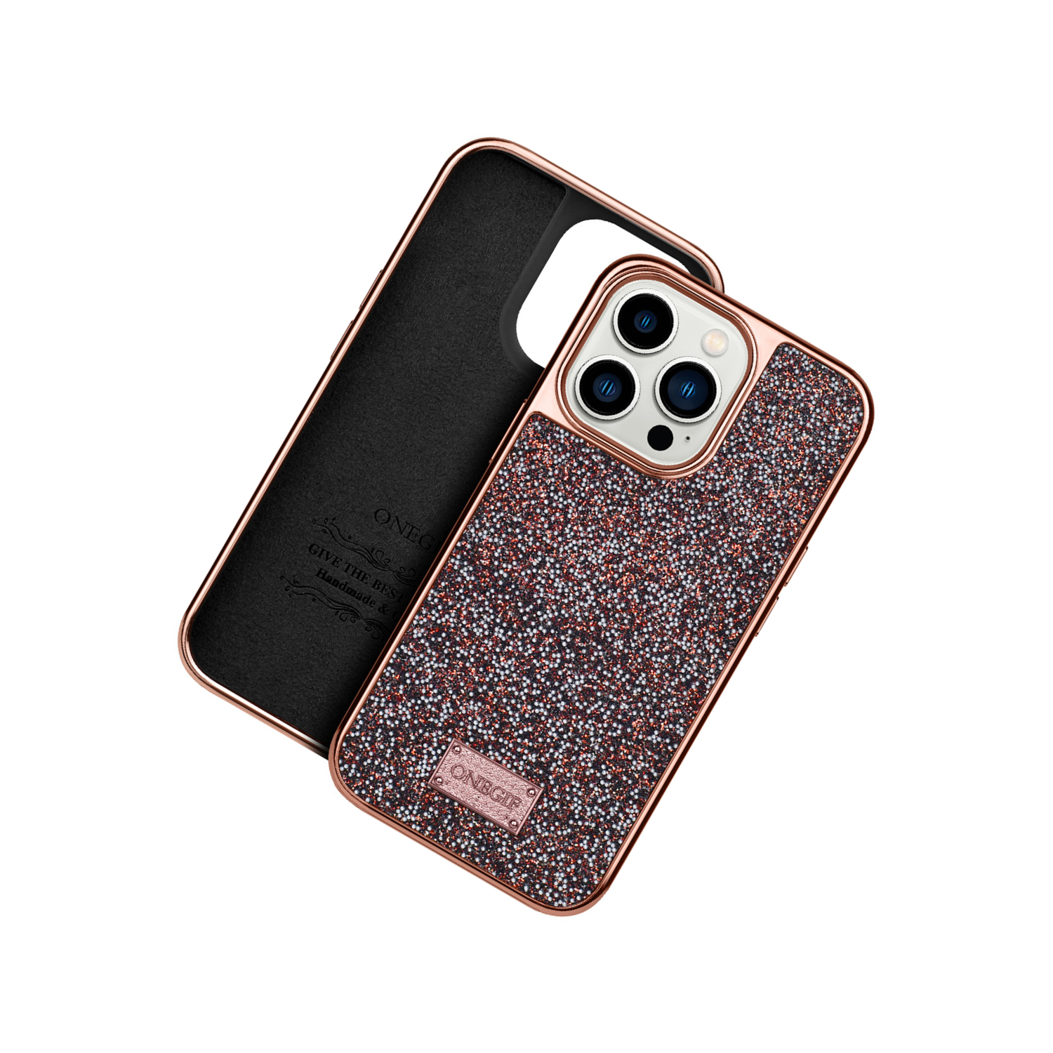 iPhone 15 Series - ONEGIF Crystal Glitter Bling Sparkling Diamond Electroplated Phone Case Cover