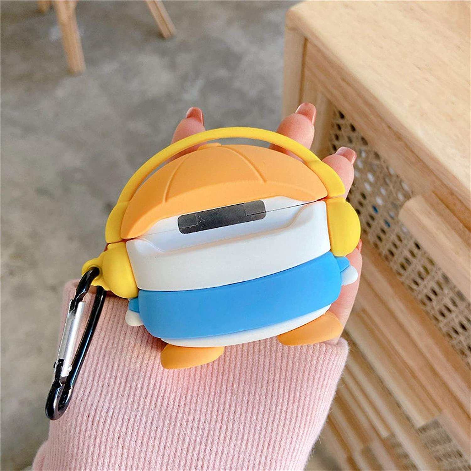 Yellow Cute Music Duck Airpods Case for Apple AirPods Pro 2 -  Premium Silicone Case Cover
