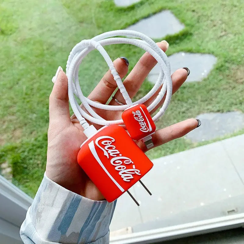 Iphone Charger Case Cover - Coca-Cola