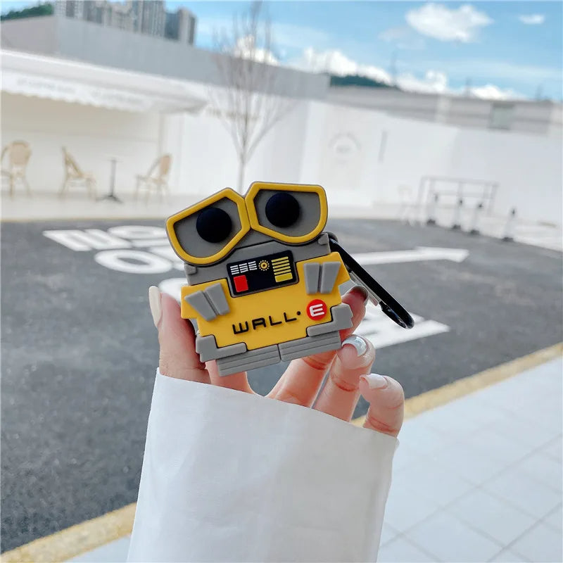 Wall E Airpods Cover  for Apple AirPods -  Premium Silicone Case Cover