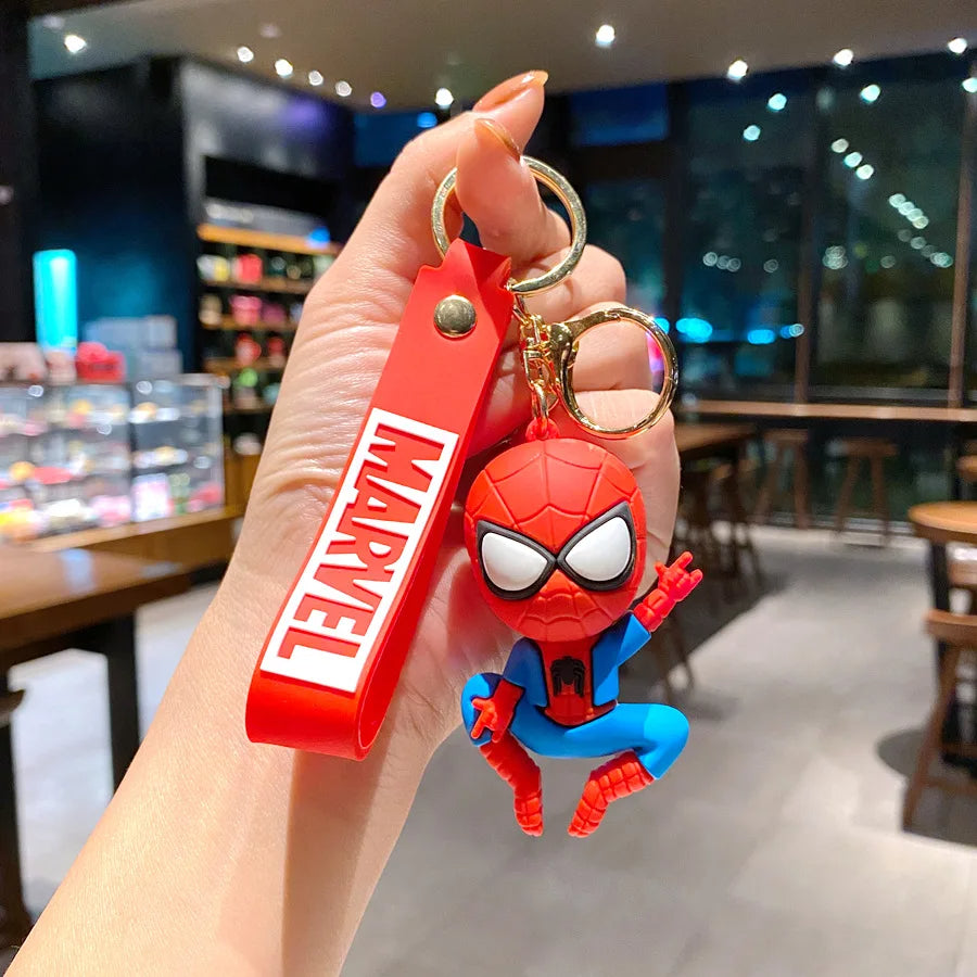 Spiderman - Premium Silicon Keychain -  Backpacks Pendant