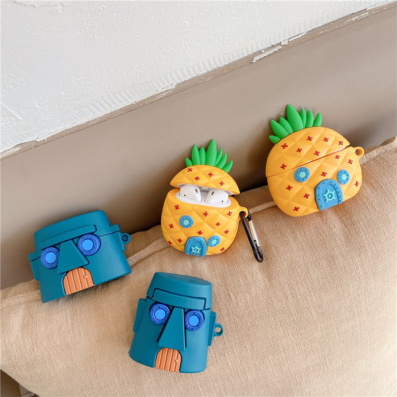 Pineapple Airpods Cover for Apple AirPods -  Premium Silicone Case Cover - Coverner