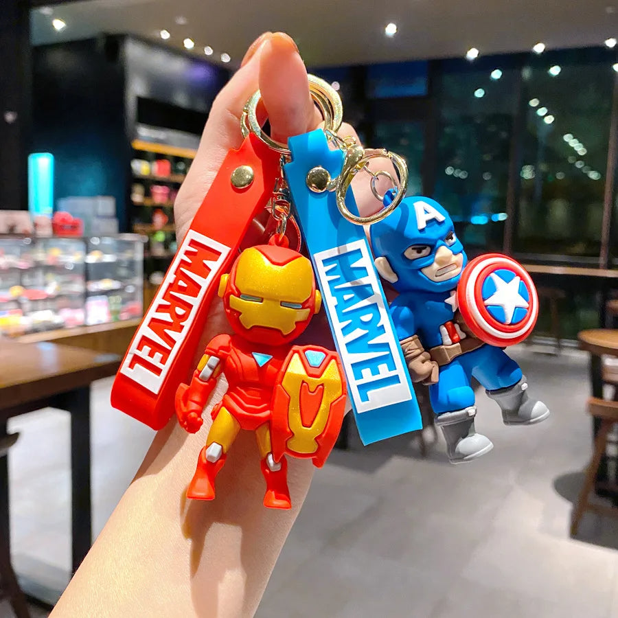 Captain America - Premium Silicon Keychain -  Backpacks Pendant