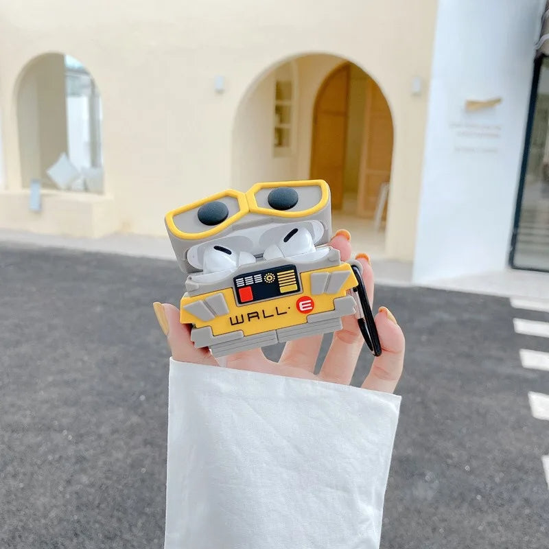 Wall E Airpods Cover  for Apple AirPods -  Premium Silicone Case Cover