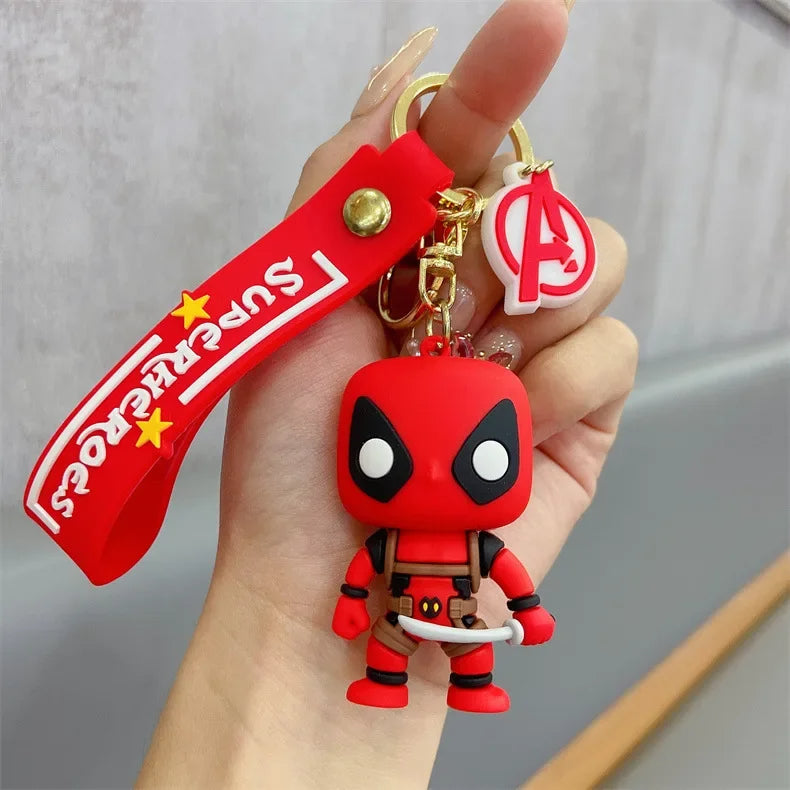 Deadpool - Premium Silicon Keychain -  Backpacks Pendant