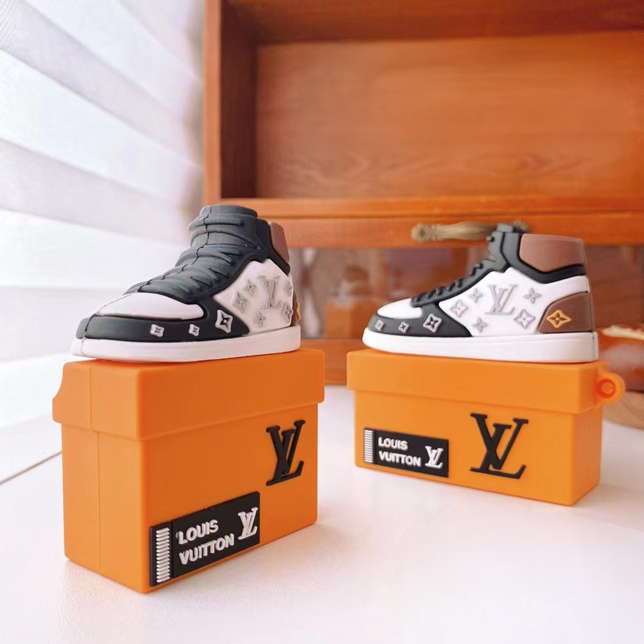 Court High Luxe – Designer-Inspired Sneaker AirPods Case | Coverner India