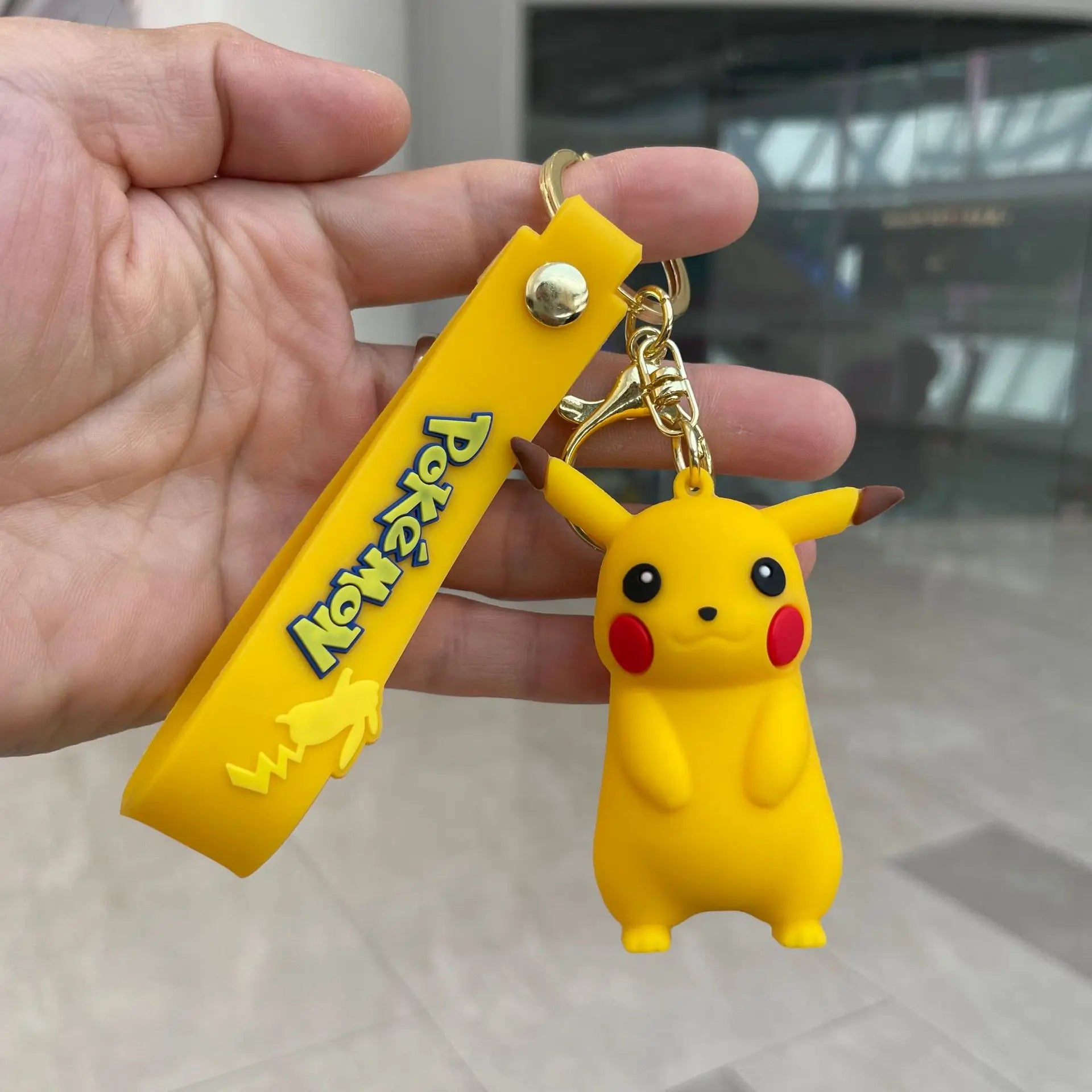 Pikachu - Premium Silicon Keychain -  Backpacks Pendant