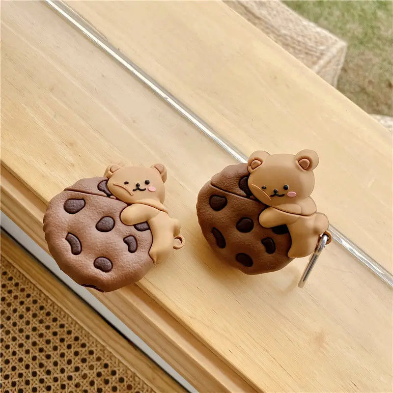 Cookie Bear Cover For AirPods - Premium Silicone Case