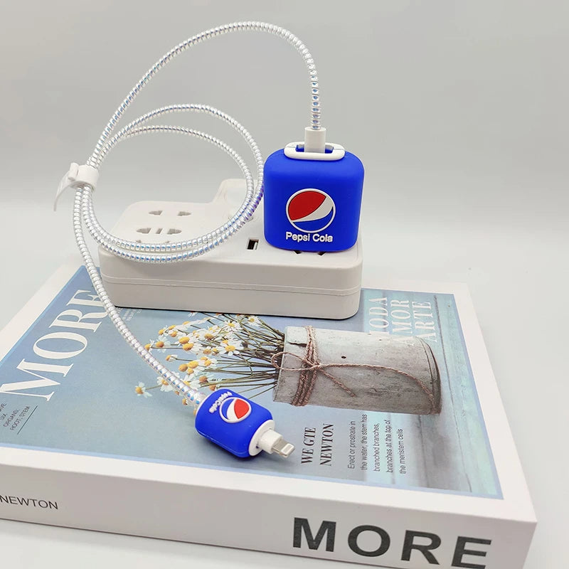 Iphone Charger Case Cover -  Pepsi Cola