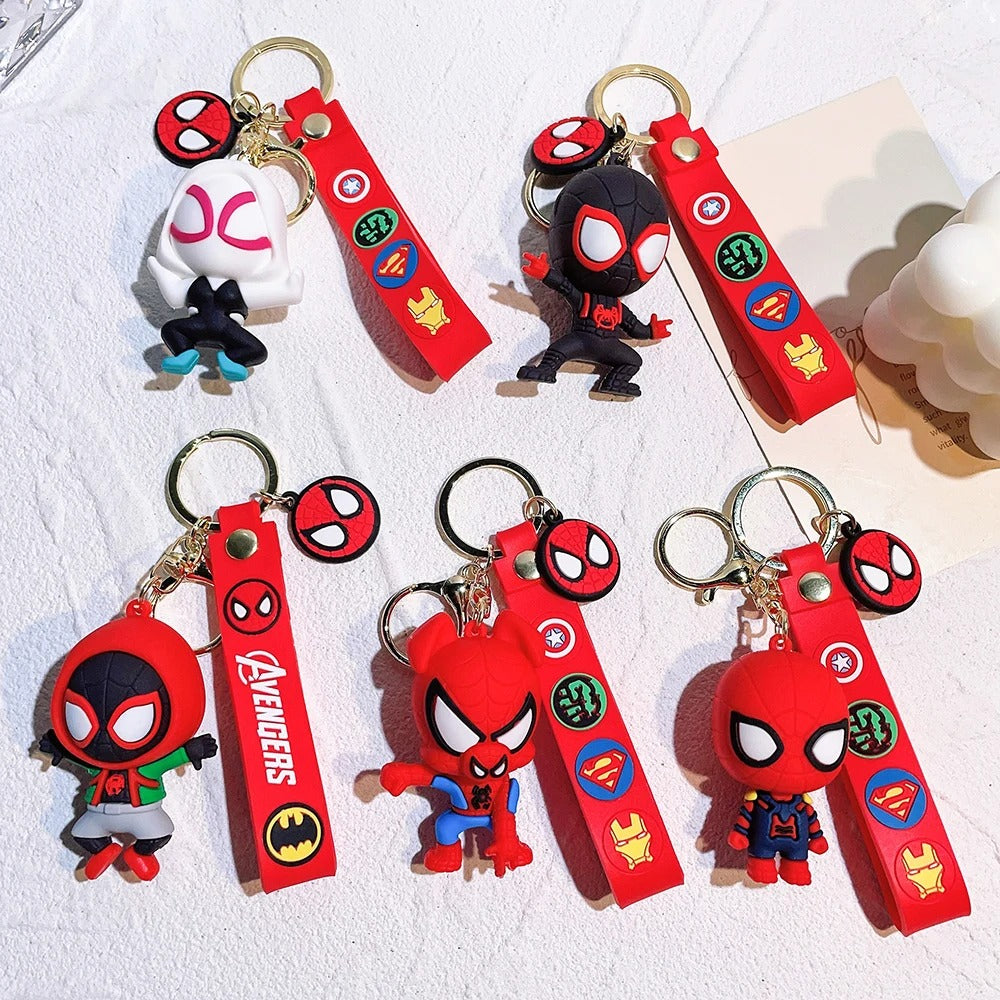 Spiderman : Into the Spider-Verse - Premium Silicon Keychain -  Backpacks Pendant