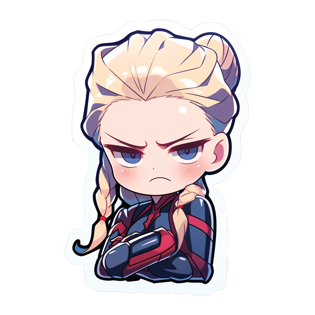 Captain Marvel Fridge Magnet - 3D Cutout -  Double Magnet Strong Hold