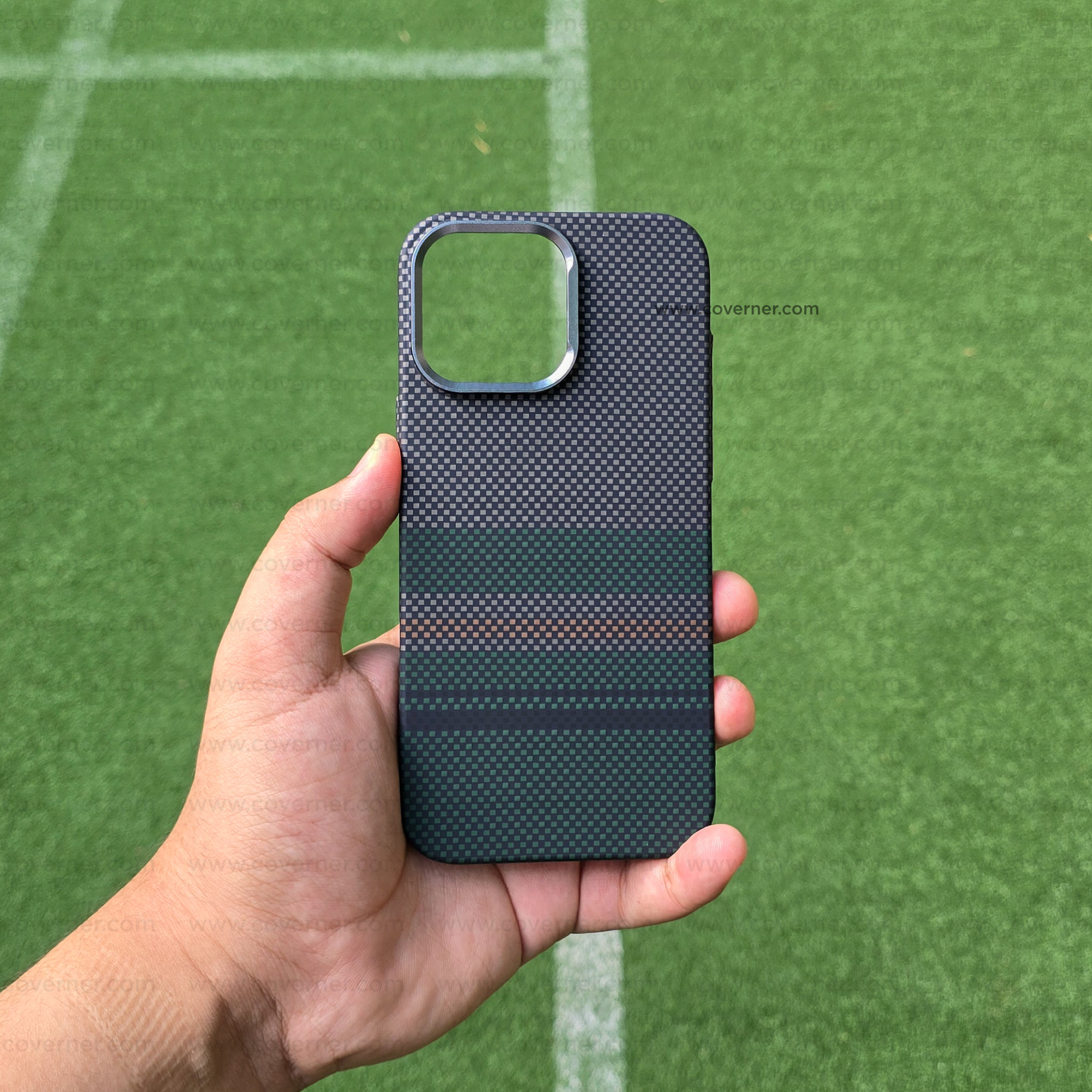 CarbonEdge Pro – Premium Carbon Fiber Texture MagSafe Case by Coverner India