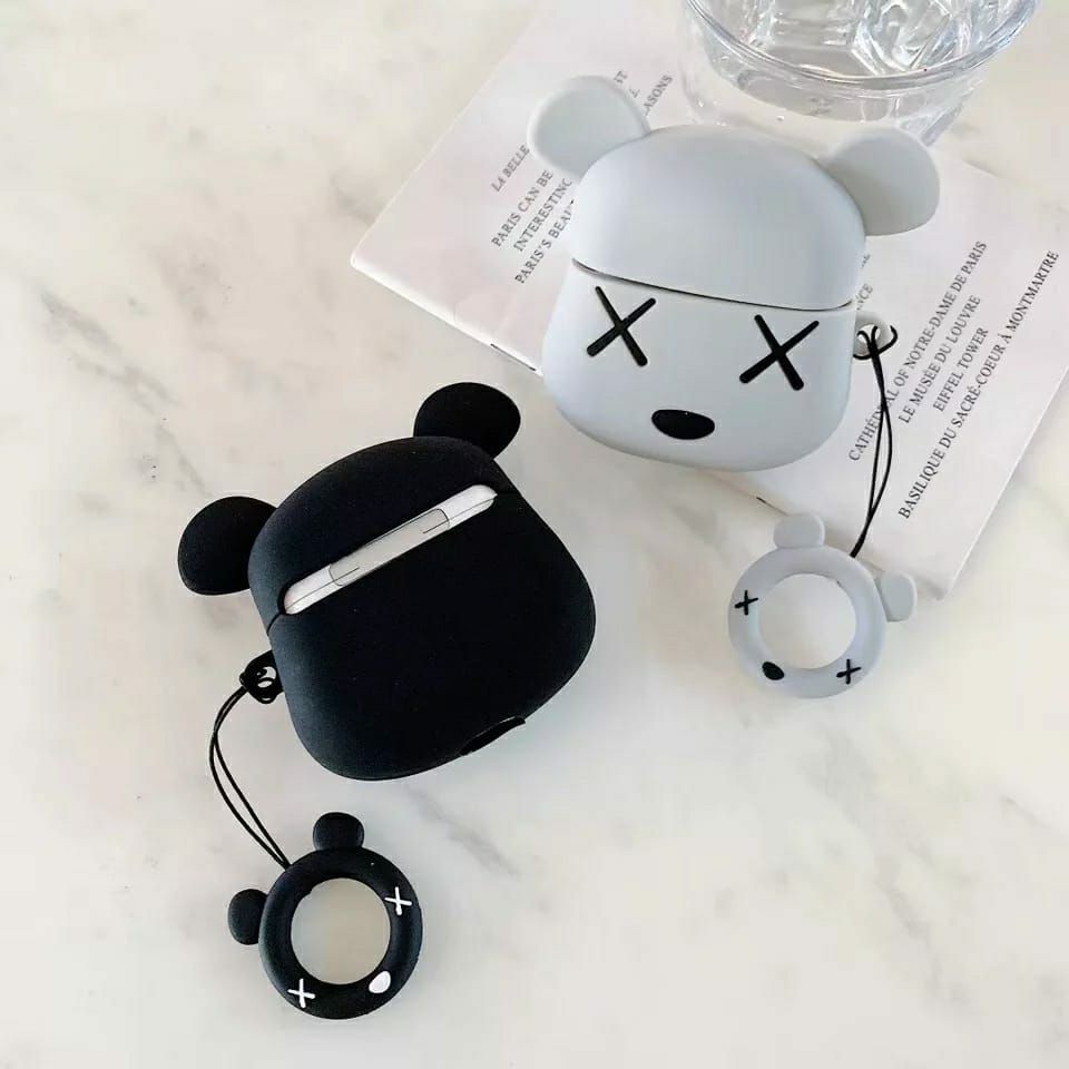Kaws Bear Airpods Cover  for Apple AirPods Pro 2 -  Premium Silicone Case Cover