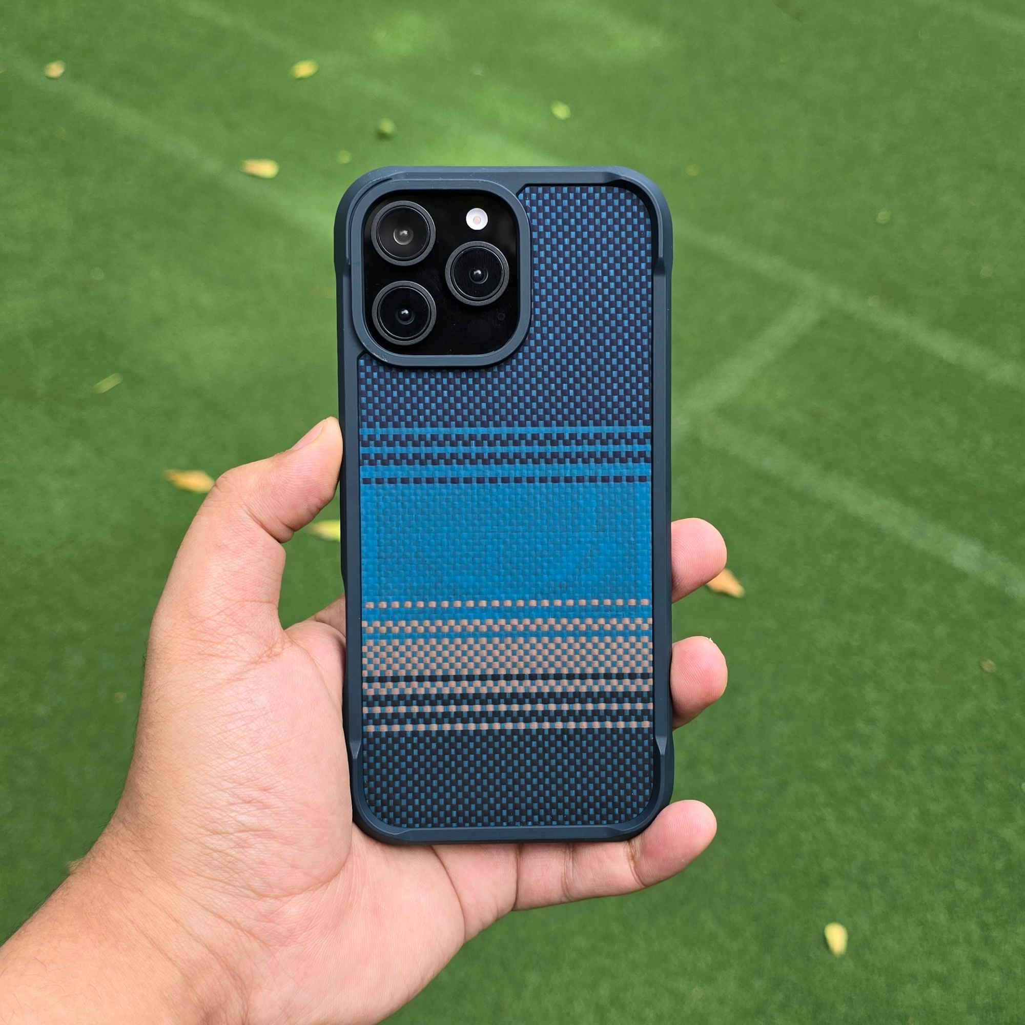 Neptune – Premium Woven & Carbon Fiber Shockproof Case for iPhone, Immortal Series by Coverner India