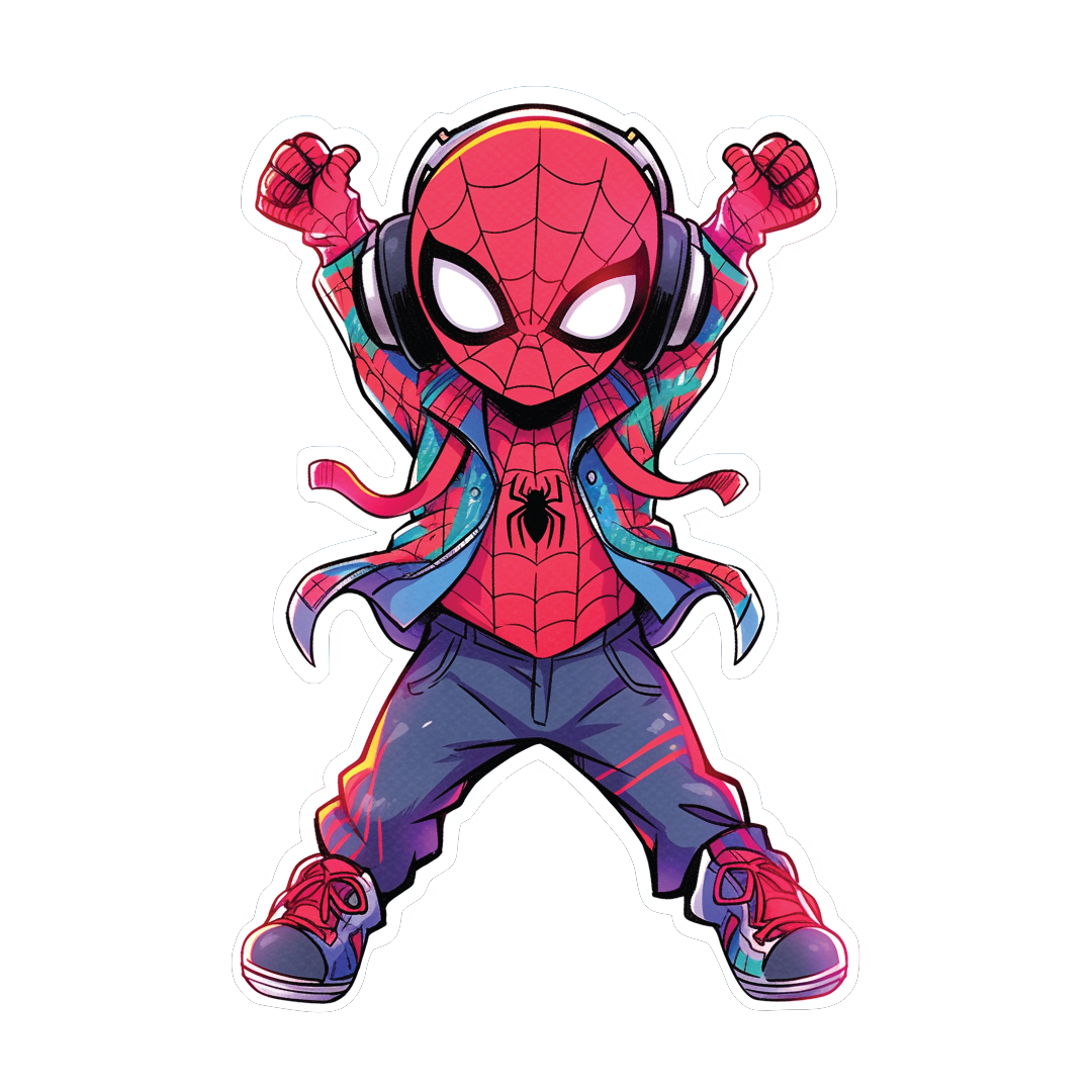 Spiderman 2 Verse Fridge Magnet -3D Cutout -  Double Magnet Strong Hold