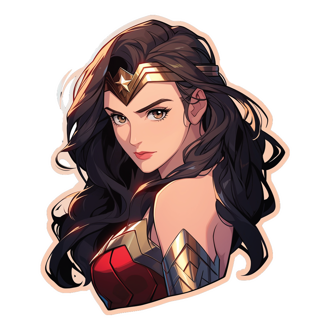 Wonder Women Fridge Magnet -3D Cutout -  Double Magnet Strong Hold