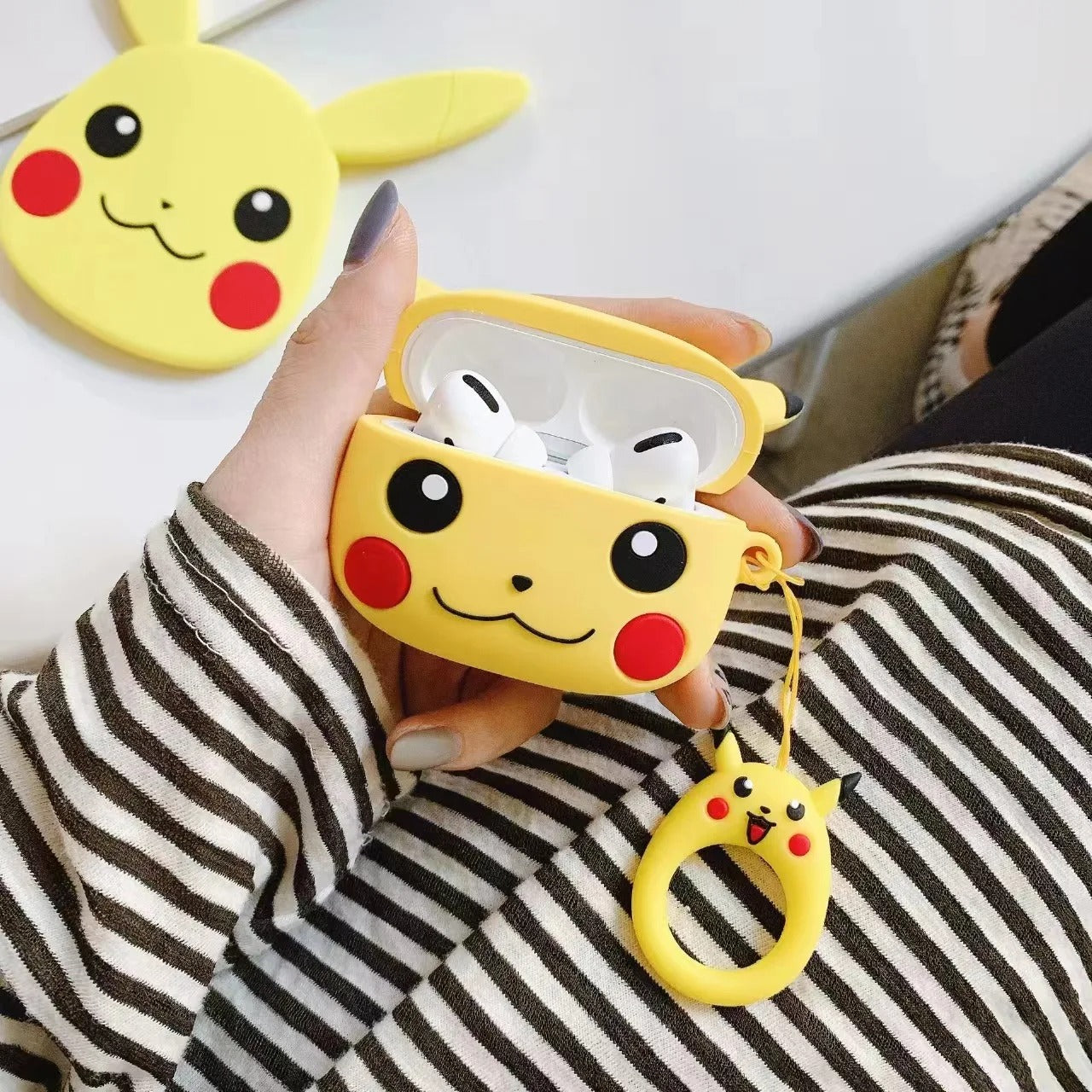 Pokemon Pikachu  Airpods Cover  for Apple AirPods -  Premium Silicone Case Cover