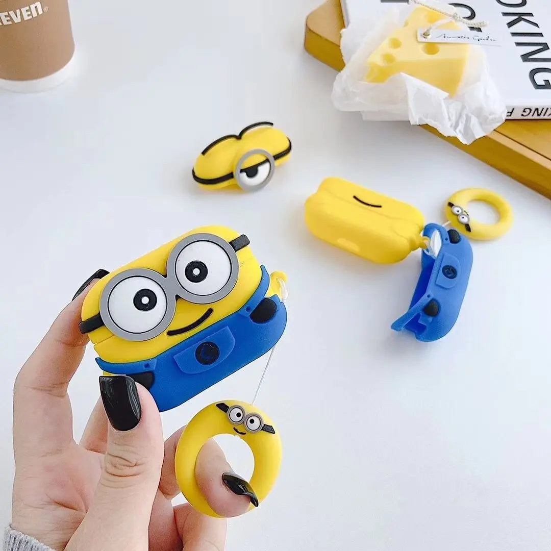 Minions Airpods Cover  for Apple AirPods -  Premium Silicone Case Cover